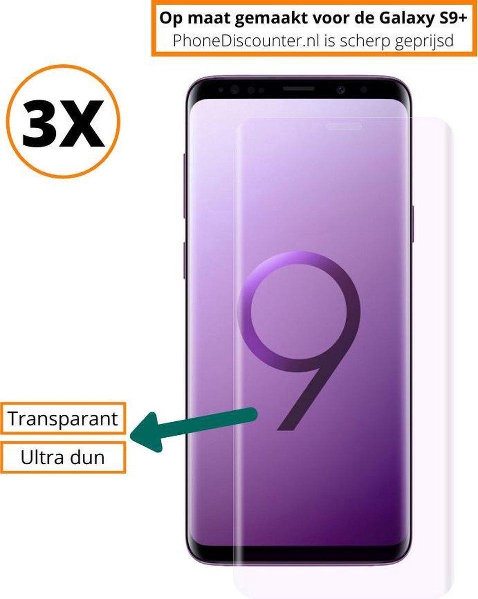 Fooniq Screenprotector Transparant 3x - Geschikt Voor Samsung Galaxy S9+