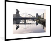 Affiche avec cadre Glasgow - The European River Clyde à Glasgow Ecosse - cadre photo noir - 90x60 cm - Affiche avec cadre