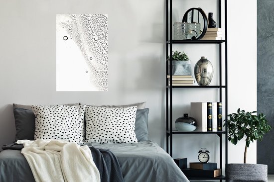 Affiche forme gouttes sur verre 60x90 cm - Tirage photo sur affiche (décoration murale salon / chambre)