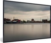 Fotolijst incl. Poster - Skyline - Haarlem - Water - 30x20 cm - Posterlijst