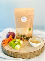 Prei Soep met Kikkererwtenmeel-Natural Gedroogde Groente Mix, +6 maanden, Baby Soep