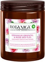 Air Wick Bougie Parfumée Botanica Island Rose & Géranium Africain 205 grammes