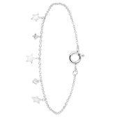 Zilveren armband ster zirkonia