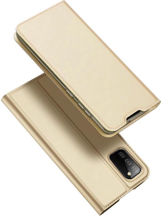 Samsung Galaxy A02s Hoesje - Dux Ducis Skin Pro Book Case - Goud