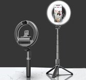 BOTC - Ringlamp - Tiktok lamp - Ringlight - Selfie Stick - selfie Ring Light - Statief - LED Camera - Ringverlichtingssysteem - TikTok -Vlog -Youtube - Instagram - Phone Holder - Bluetooth op