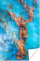 Poster Zeewier - Water - Blauw - 20x30 cm