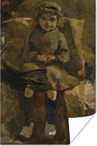 Poster De klompjes - Schilderij van George Hendrik Breitner - 20x30 cm