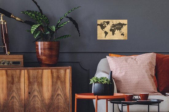 Vintage du monde vintage avec le mot aventure 30x20 cm