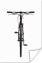 Une vue de face d'un vélo de montagne Poster 120x180 cm - Tirage photo sur Poster (décoration murale salon / chambre) XXL / Groot format!