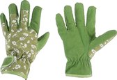 Tuinwerkhandschoenen Groen met patroon Maat S klittebandsluiting