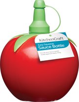 Kitchencraft Sausflesje Kitsch'n'fun 10 Cm 250 Ml Rood/groen