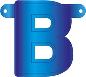 Folat Banner Letter "b" 12,5 X 11 Cm Karton Blauw