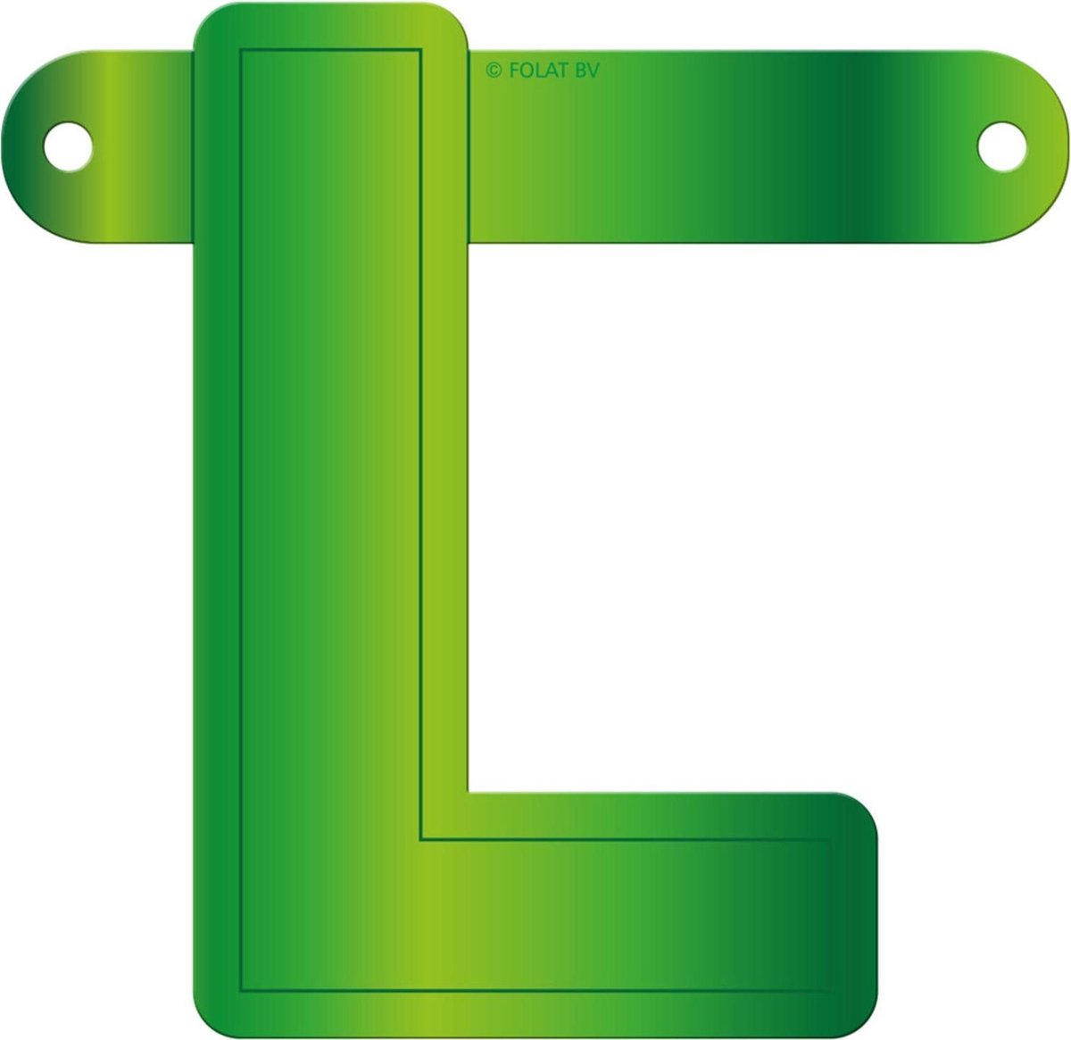 Letterslinger Letter L Lime Groen 12,5cm