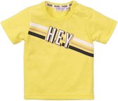 jongens T-shirt neon geel-  Maat 80