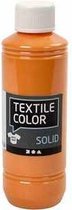Textielverf - Kledingverf - Oranje - Dekkend - Solid - Textile Color - Creotime - 250 ml