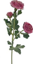 Viv! Home Luxuries Ranonkel - zijden bloem - roze - 55cm