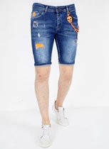 Denim Shorts Heren Slim Fit - 1049 - Blauw