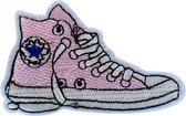 All Stars schoen sneaker roze strijk embleem - patch - patches - stof & strijk applicatie