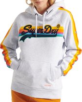 Superdry VL VL Cali Trui - Vrouwen - licht grijs - oranje