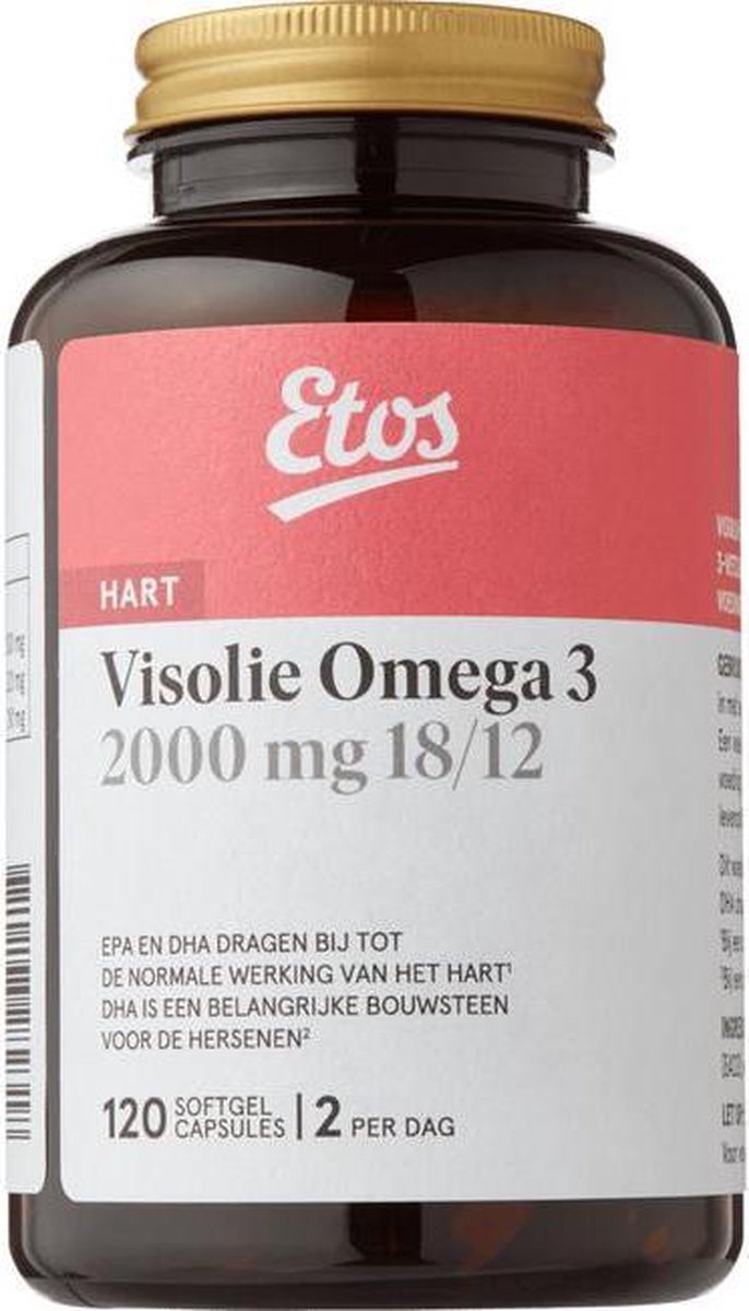 Flitsend Banket Fantasie Etos Visolie Omega 3 - 120 capsules | bol.com
