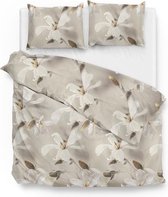 ZoHome Dani Dekbedovertrek - Litsjumeaux XL - 260x200/220 cm - Taupe Grey