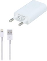iPhone Lader - Premium USB Oplader inclusief lightning kabel van 1 Meter - Apple iPhone 11/11 PRO/ XS/ XR/ X/ iPhone 8/ 8 Plus/ iPhone SE - Oplaadkabel wit
