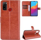 Voor Ulefone Note 10 Crazy Horse Textuur Horizontale Flip Lederen Case met Houder & Kaartsleuven & Lanyard (Bruin)