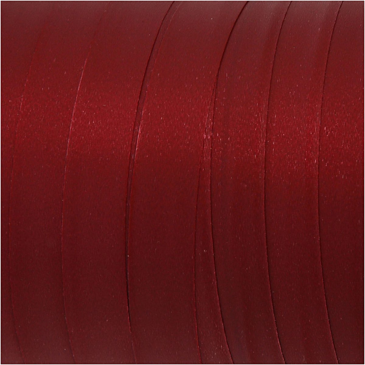 Cadeaulint, B: 10 mm, matt, donkerrood, 250 m/ 1 rol