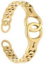 Michelle Bijoux Ring Infinity Ketting Goud of zilver JE12861 (One Size)