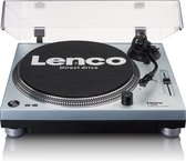 Bol.com Lenco L-3809ME - Platenspeler met USB - Stereo - Stofkap - Metallic Blauw aanbieding