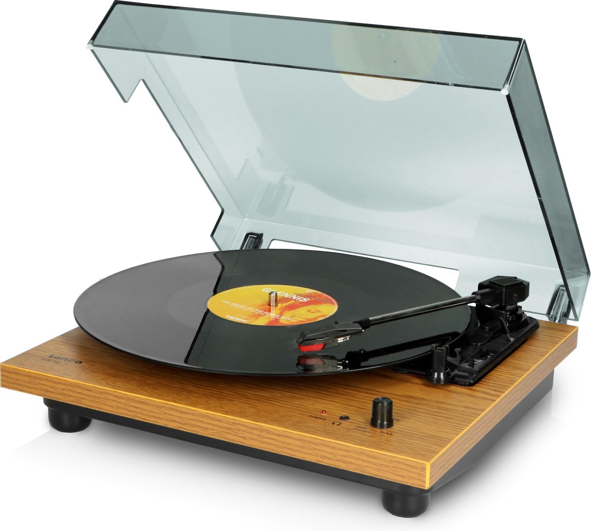 Lenco LS-10WD - Platenspeler met ingebouwde speakers - Hout