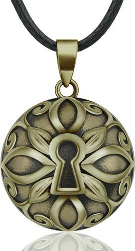Cloche de grossesse Clariz trou de serrure noir avec bronze