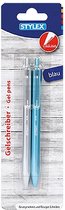 Pen Gelvulling Blauw 2st