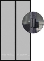 PEARL Vliegengordijn Deur Magnetisch - Vliegenhor - 90x210 cm - Zwart