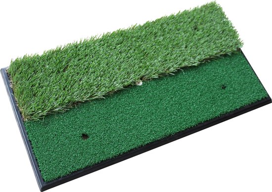 Golfmat - 2 Kunstgras Lengtes - 33x63.5 cm van Merkloos — afbeelding 2