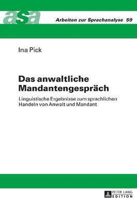 Das anwaltliche Mandantengespräch - cover