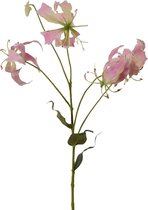 Viv! Home Luxuries Gloriosa - zijden bloem - lichtroze - 86cm - topkwaliteit