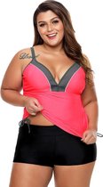 Bralette Tankini Dames 2-Delig - Roze - Maat XXL/2XL 'Tyathira'