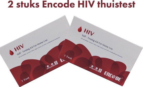 Foto: Hiv zelftest encode hiv zelftest thuistest hiv soa test 2 stuks