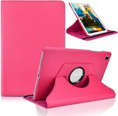 Samsung Tab A7 Hoesje - Draaibare Tab A7 Hoes Case Cover voor de Samsung Galaxy Tablet A7 2020 - 10.4 inch - Fel Roze