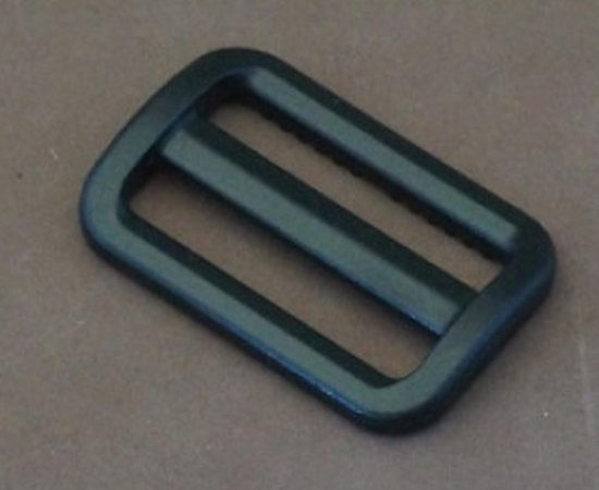 Bruggesp - schuifgesp - gesp voor band 35 mm - zwart nylon - tas of rugzak  - 2 gespen | bol.com