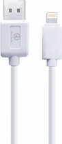 Lightning Rico Vitello snel oplaadkabel- datakabel naar USB, extra sterk 1 meter/ hoge  kwaliteit/geschikt voor Apple iPhone 12 serie/ iPhone11 serie/iPhone X serie/ 7,8,SE serie/ iPhone 6 serie/ iPad serie met lightning oplaadpoort Wit