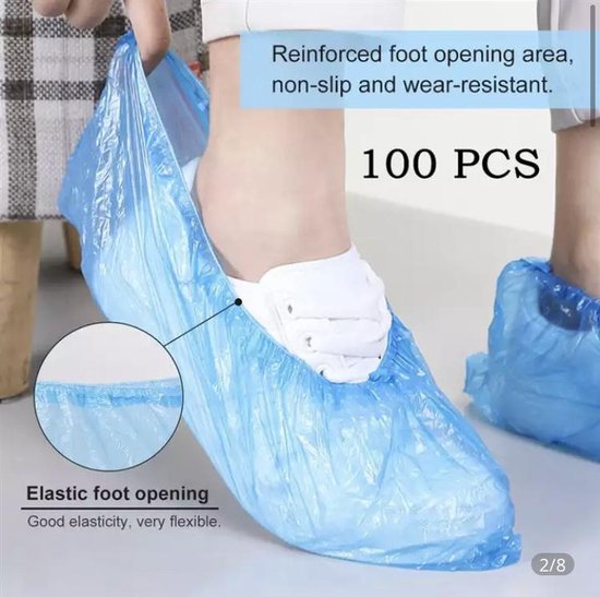 Couvre-chaussures en PE couvre-chaussures médical jetable pour