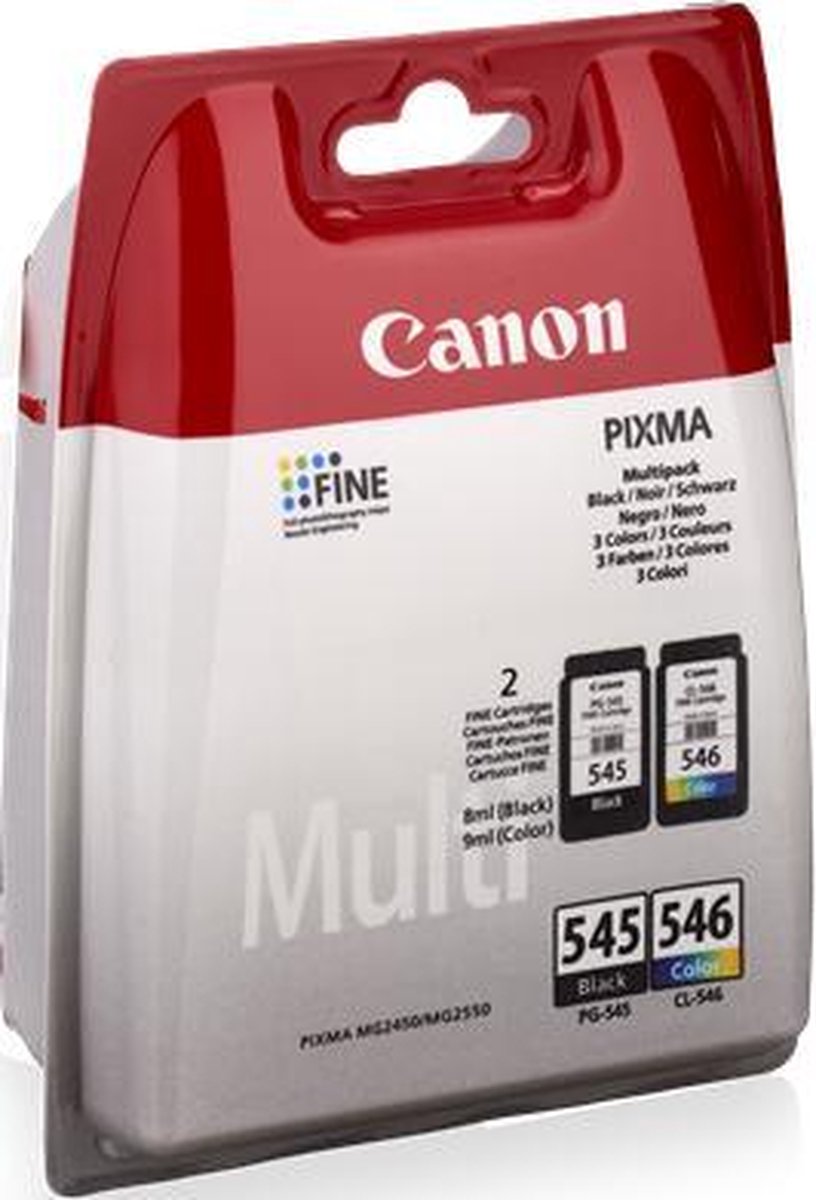 Canon PG-545/CL-546 - Inktcartridge - Multipack - Zwart / Kleur | bol