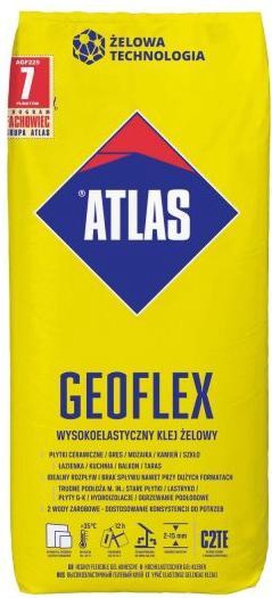 Atlas Geoflex zeer flexibele tegellijm 25 KG