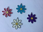 Set van 4 hangers in de vorm van een bloem flower (4 kleuren)