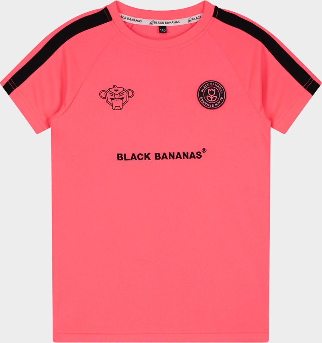 Black Bananas Kids F.C. Match Tee - 164 - Roze | bol
