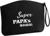Zwarte toilettas papa-vaderdag-cadeau-met opdruk-