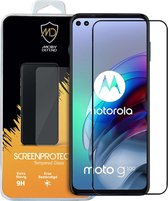Motorola Moto G100 screenprotector - MobyDefend gehard glas screensaver - Zwarte randen - Screen Protector - Glasplaatje Geschikt Voor: Motorola Moto G100