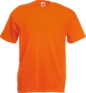 T-shirt à manches courtes pour hommes Fruit Of The Loom Valueweight (Oranje)